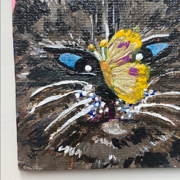 SOLD Original Art - Cat/Butterfly - Picture 9 of 11